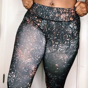 Athletic spandex capris